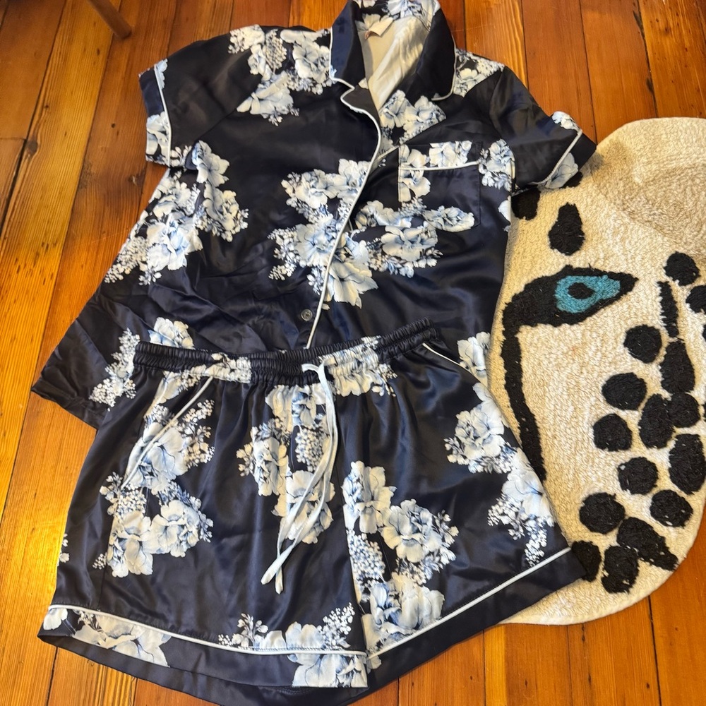 Mileva Bleu De Fleur Printed PJ Set size S